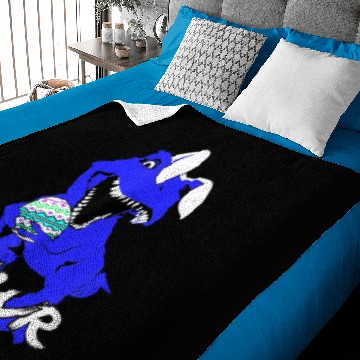 Discover Dinosaur Dino Funny Easter s for Men Bad Ugly Dino on Egg Hunt Baby Blankets