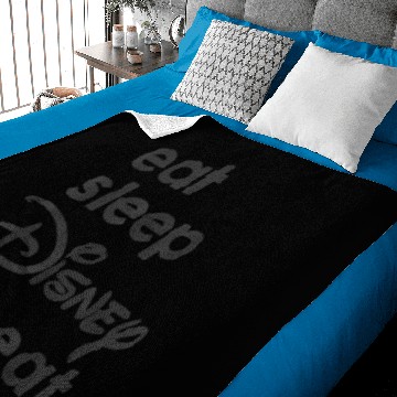 Discover Disney Eat Sleep Disney Repeat Baseball Tees Baby Blankets