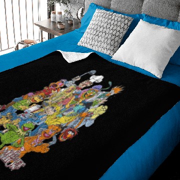 Discover Disney The Muppets Main Characters Distressed Group Shot Zip Baby Blankets