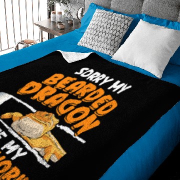 Discover Bearded Dragon Sorry My Bearded Dragon Ate My Homework for a Reptile Owner Baby Blankets