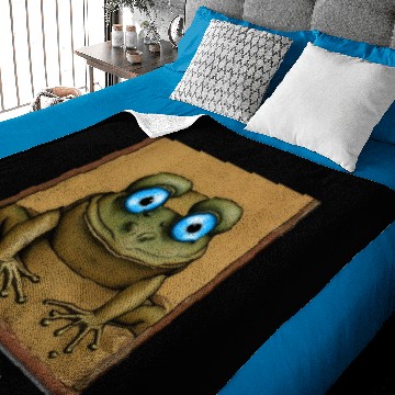 Discover Frog Gift amusing Frog Amphibia Baby Blankets