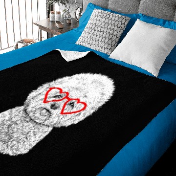 Discover Dog Bichon Frise Valentines Day Dog mom Dog Lover Baby Blankets