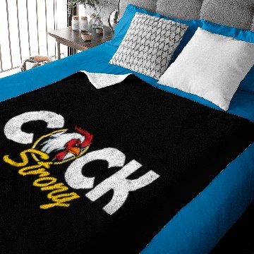 Discover Chicken Poultry Cock Strong Chicken Cock Rooster Baby Blankets