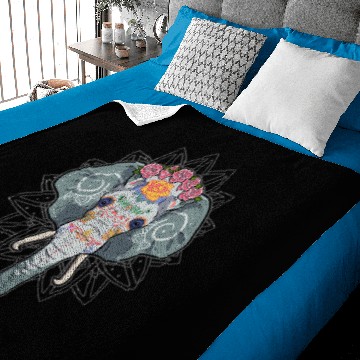 Discover Elephants Lover Sugar Skull Baby Blankets