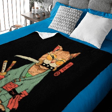 Discover Cat Paws Zoro Cat Warrior Baby Blankets