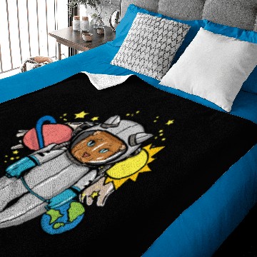 Discover Cat Paws Astronaut Space Cat Gift Astronomy Lover Baby Blankets