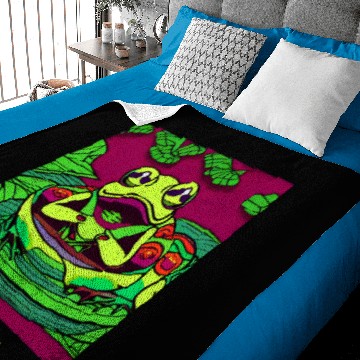 Discover Frog Gift entertaining Frog Amphibia Baby Blankets