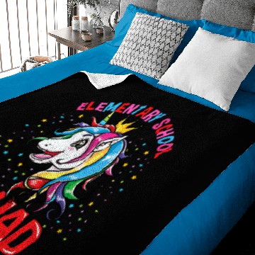 Discover Unicorns Elementary School Squad Unicorns Girls Back To School Baby Blankets