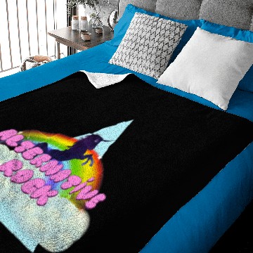Discover Unicorns Alternative Rock Unicorns Rainbow Design Baby Blankets