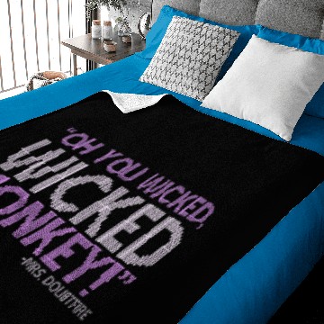 Discover Monkey Lover Oh you wicked wicked monkey Mrs. Doubtfire Baby Blankets
