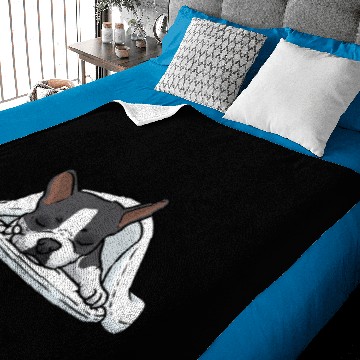Discover Dog Boston Terrier Official Sleeping Baby Blankets