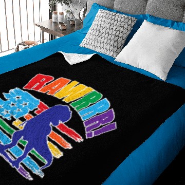 Discover Dinosaur Dino Pride Parade Dinosaur Rawr Plus Size Graphic Baby Blankets