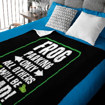 Discover Frog Gift Parking Only All Others Will Be Toad Froggy Tadpole Baby Blankets