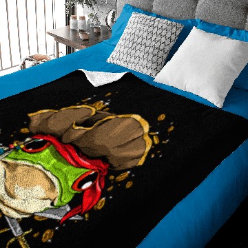 Discover Frog Gift Pirate Frog Jolly Roger Flag Nautical Sailor Toad Frog Lover Baby Blankets