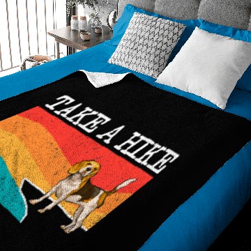 Discover Funny Take A Hike Beagle Graphic Hiking 284 Baby Blankets