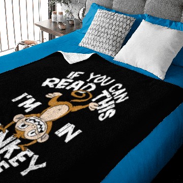 Discover Monkey Lover Chimpanzee If You Can Read This Im In Monkey Mode Chimp Baby Blankets