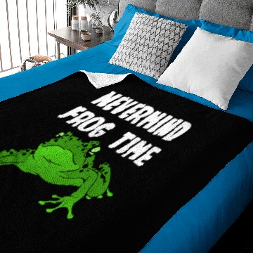 Discover Frog Gift Nevermind its Frog Time Baby Blankets