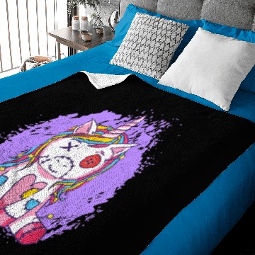 Discover Unicorns Magical Rainbow Dolls Curse Witchcraft Black Magic Baby Blankets