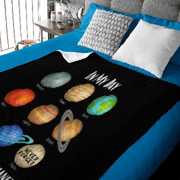 Discover Astronauts In my day there were 9 planets Pluto Never forget space Baby Blankets