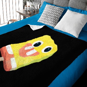 Discover Sponge Popsicle Design Sticker - Spongebob - Baby Blankets
