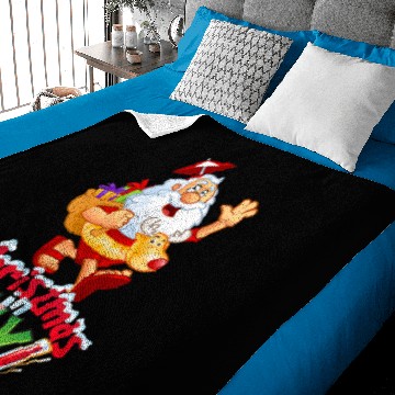 Discover Funny Christmas in July Summer Reindeer Float Xmas Baby Blankets