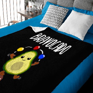 Discover Avocado Juggling Funny Vegetable Fruit Cute Avocado 1 Baby Blankets