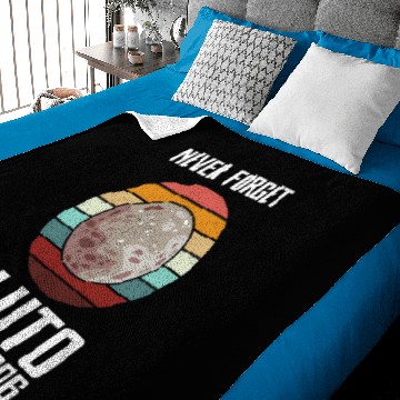 Discover Astronauts Never Forget Pluto Retro Funny Space Science Baby Blankets