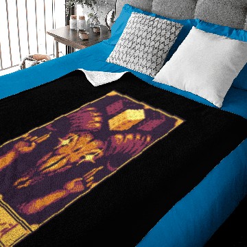 Discover 8 bit pixel tarot The Devil nerd geek devil funny Baby Blankets