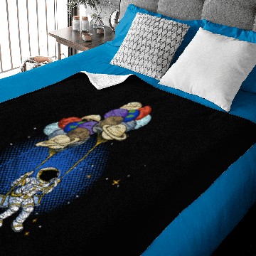 Discover Astronauts Outer Space Planet Moon Astronomy Cosmonaut Gift Astronaut Baby Blankets
