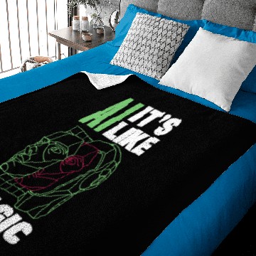 Discover Ai Its Like Magic But Real Computer Science 3 Baby Blankets