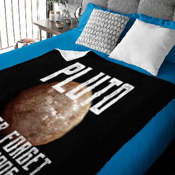Discover Astronauts vintages Pluto Never Forget Graphic Funny Space Science Baby Blankets