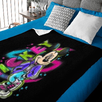 Discover Disney Mickey Mouse Airbrush Baseball Tees Baby Blankets