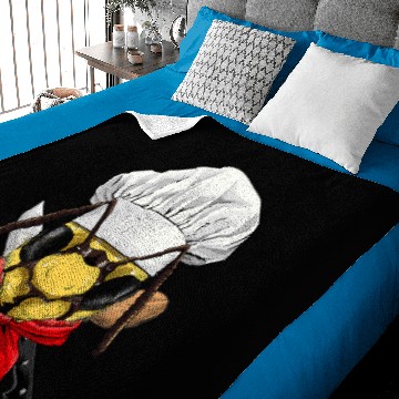 Discover Bee Beekeeping Chef Beekeeping Bee Honeybee Cooking Lover 281 Beekeeper Baby Blankets