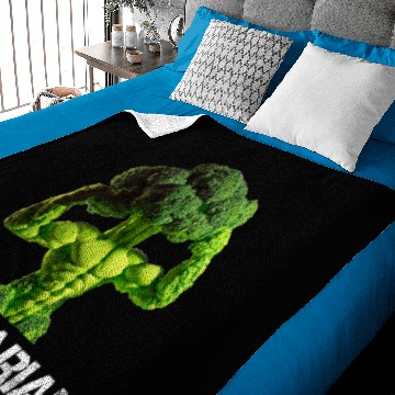 Discover Flexitarian Broccoli Bodybuilder Clean Eating Weight Lifting Baby Blankets