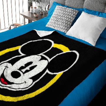Discover Amazon Essentials Disney Smiling Mickey in Yello Baby Blankets