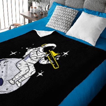 Discover Astronauts Playing trombones Vintage Baby Blankets