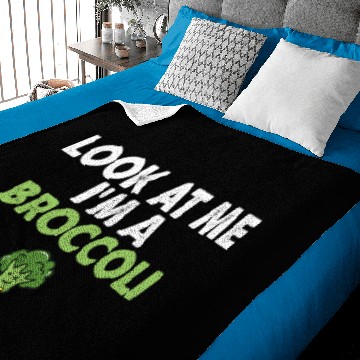 Discover Funny Vegan Vegetarian Broccoli Vegetables Baby Blankets