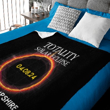 Discover Astronomy Lover Lovers Total Solar Eclipse New Hampshire 040824 Baby Blankets