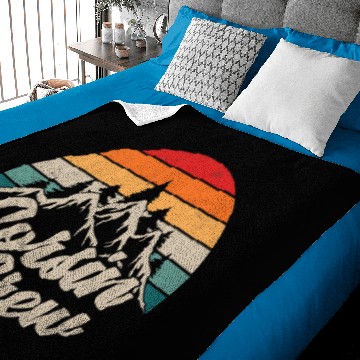 Discover Camping Camp Cousin Crew Retro Camper Baby Blankets