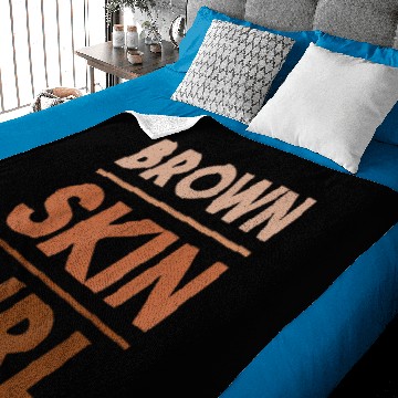 Discover Black Melanin Queen Magic Brown Skin Girl Juneteenth Baby Blankets