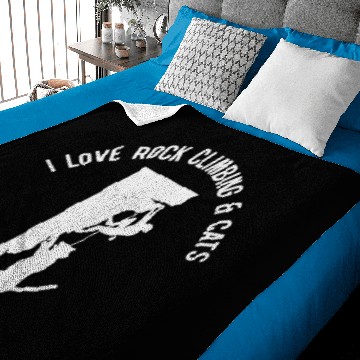 Discover black cats Paws Climbing Climber I Love Rock Climbing And Cats Rock Climber And Cat Owner Baby Blankets