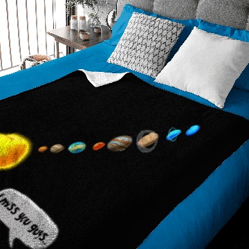 Discover Astronomy Lover Funny Pluto and Solar System Space Science Astronomy Gift Baby Blankets