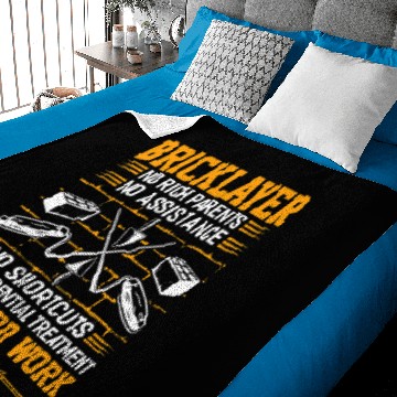 Discover Bricklayer Bricks No Rich Parents Bricklayer Masons Masonry Baby Blankets