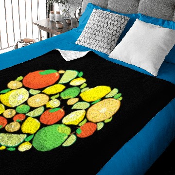 Discover Citrus Farmer Farming Lemon Lime Orange Citrus Fruits Baby Blankets