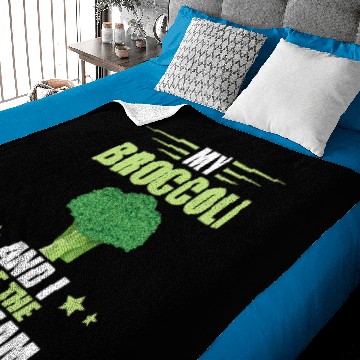 Discover bests Broccoli Team Veggie Funny Broccoli Healthy Vegetable Baby Blankets
