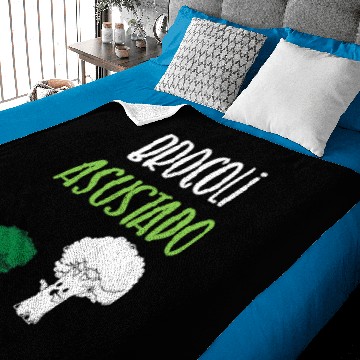 Discover Broccoli Funny Scared Cauliflower Broccoli Baby Blankets