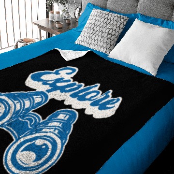 Discover Explore Birds Adventure Binoculars Birdwatching Baby Blankets