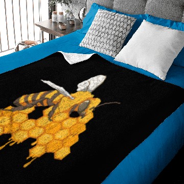 Discover Bee Beekeeping Apiarist Beekeeping Honeycomb Bee Hive Apiculture Beekeeper Baby Blankets
