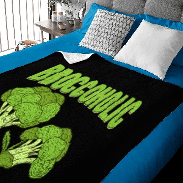 Discover Broccoholic Broccoli Vegetable Baby Blankets