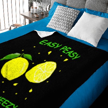 Discover Cute EASY PEASY LEMON SQUEEZY Fun Summertime LEMONADE Lover Baby Blankets